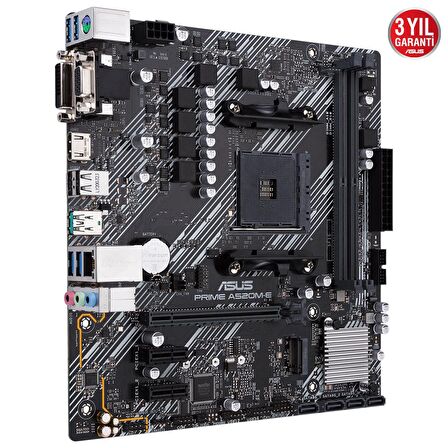 Asus Prime A520M-E AMD A520 AM4 DDR4 4600 MHz Masaüstü Anakart