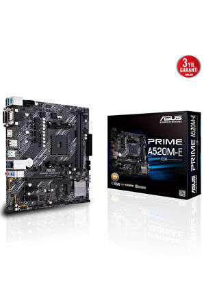Asus Prime A520M-E CSM AMD AM4 DDR4 Micro ATX Anakart Outlet