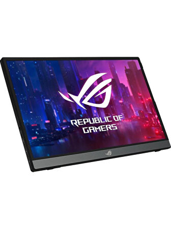 ASUS ROG Strix XG16AHPE 15,6 Taşınabilir USB Gaming Monitör IPS G-Sync Uyumlu 1920X1080 3MS 144Hz USB Type-C Micro-HDMI MM 3 Yıl Mat Ekran,Dahili Batarya, Eyecare Monitör