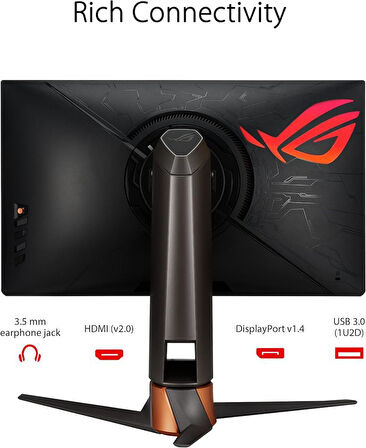 Asus Rog Swift PG259QNR 24.5" 1 ms Full HD Pivot IPS 360 Hz Oyuncu Monitörü - Teşhir