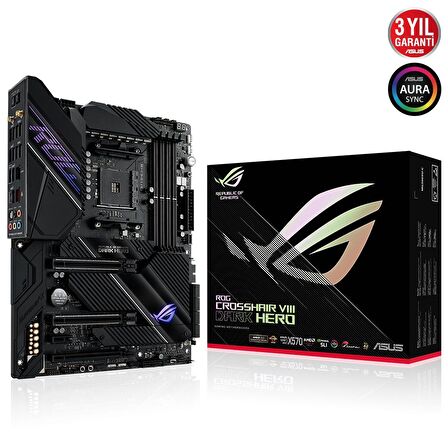 Asus ROG CROSSHAIR VIII DARK HERO AMD X570 AM4 DDR4 5100 MHz Gaming Anakart