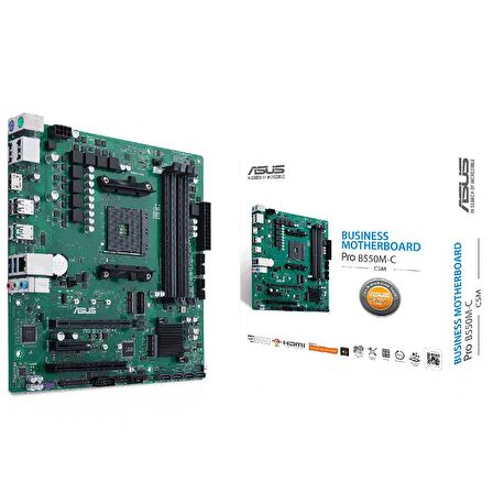 Asus Pro B550M-C AMD B550 AM4 DDR4 4800 MHz Masaüstü Anakart