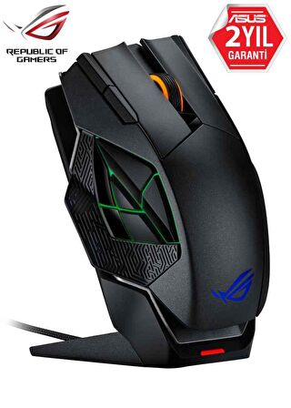 ASUS ROG SPATHA X KABLOLU/KABLOSUZ MMO OYUNCU MOUSE ROG MICRO SWITCH 12 TUŞ 18000 DPI LAZER SENSÖR AURA SYNC RGB