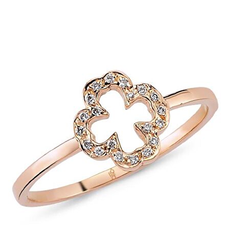 Harem Altın 18 Ayar Altın Pırlanta Yonca Yüzük 47183