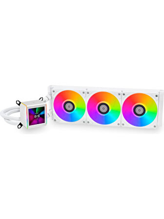 Lian Li Galahad II LCD 360mm Beyaz İşlemci Sıvı Soğutucu G89.GA2ALCD36W.00