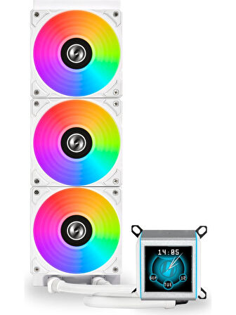 Lian Li Galahad II LCD 360mm Beyaz İşlemci Sıvı Soğutucu G89.GA2ALCD36W.00