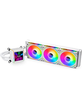 Lian Li Galahad II LCD SL-INFINITY 360mm Beyaz İşlemci Sıvı Soğutucu G89.GA2ALCD36INW.00