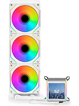 Lian Li Galahad II LCD SL-INFINITY 360mm Beyaz İşlemci Sıvı Soğutucu G89.GA2ALCD36INW.00