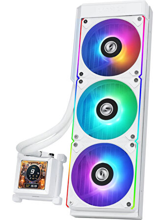 Lian Li Hydro-Shift LCD 360 Beyaz RGB İşlemci Sıvı Soğutucu G89.GHSLCD36RW.00