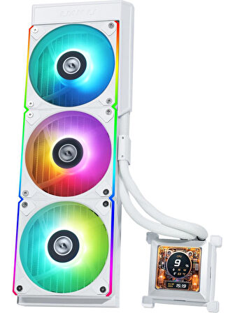 Lian Li Hydro-Shift LCD 360 Beyaz RGB İşlemci Sıvı Soğutucu G89.GHSLCD36RW.00