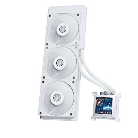 Lian Li Hydro-Shift LCD 360 Beyaz Performance Fan İşlemci Sıvı Soğutma 
