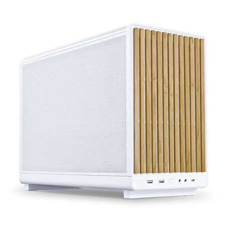 Lian Li Dan Case A3 Beyaz Ahşap M-ATX Mini-Tower Kasa 