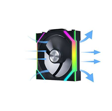 Lian Li UNI FAN SL WIRELESS 3x120mm Siyah Kasa Fanı 