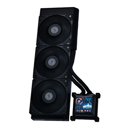 Lian Li Hydro-Shift LCD 360 Siyah İşlemci Sıvı Soğutucu (FANSIZ) (G89.GHSLCD36NB.00)