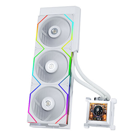 Lian Li Hydro-Shift LCD 360 Beyaz İşlemci Sıvı Soğutma (FANSIZ) (G89.GHSLCD36NW.00)