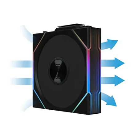 LIAN LI UNI FAN TL WIRELESS 3X120MM RGB SIYAH KASA FANI (G99.12TL1W3B.00)