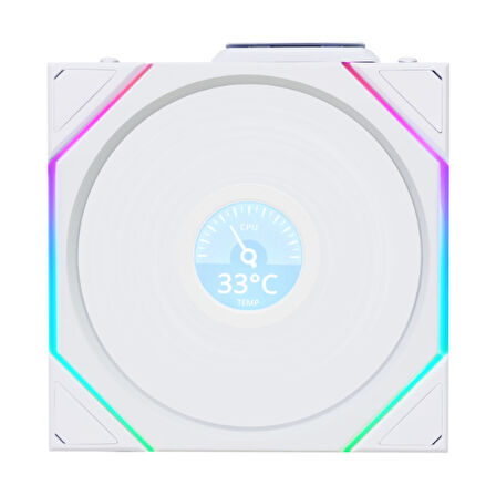 Lian Li UNI FAN TL LCD 1x140mm Beyaz Kasa Fanı (G99.14TLLCD1W1W.00)