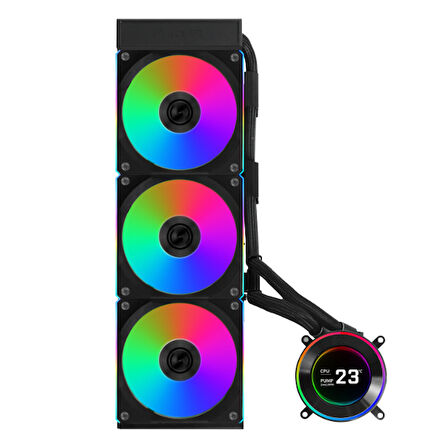 Lian Li Hydro-Shift II LCD-C 360CL Siyah İşlemci Sıvı Soğutma (G89.GHS2LCD36RB.00)