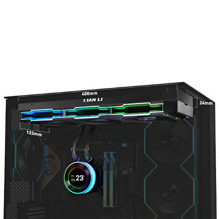 Lian Li Hydro-Shift II LCD-C 360CL Siyah İşlemci Sıvı Soğutma (G89.GHS2LCD36RB.00)