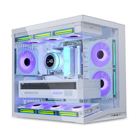 Lian Li O11 Dynamic Mini V2 Beyaz Mid Tower ATX Kasa (G99.O11DMIV2W.00)