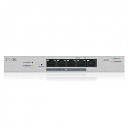 ZYXEL GS1200-5HP 5PORT GIGABIT WEB YÖNETİLİR 4PORT POE SWITCH