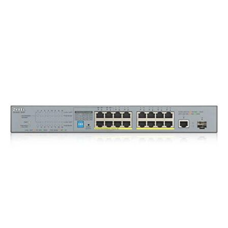 ZYXEL GS1300-18HP 18 PORT YÖNETİLEMEZ POE SWITCH (170 WATT)