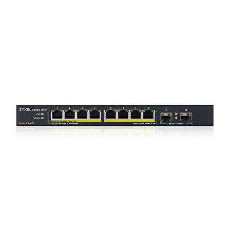 ZYXEL GS1100-10HP 8 PORT GIGABIT 2 SFP PORT POE SWITCH YÖNETİLEMEZ