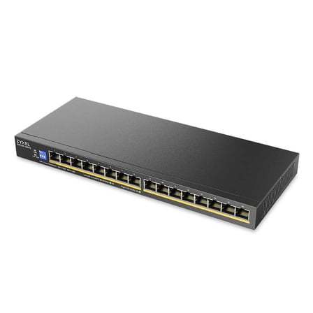 ZYXEL 16port PoE 135W Gigabit Yönetilemez Switch GS1100-16EPS