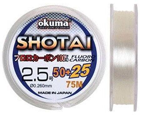 Okuma Shotai Fluorocarbon 75 mt 0,185 mm Misina