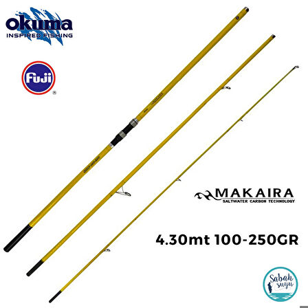 Okuma Makaira Surf 4.30 mt 100-250gr (3P) Surf Kamış