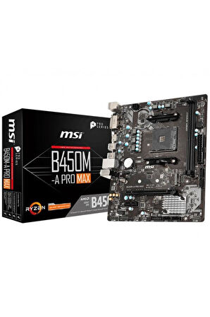 MSI B450M-A Pro Max AMD AM4 DDR4 Micro ATX Anakart Outlet