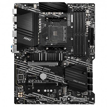 MSI B550-A Pro AMD B550 AM4 DDR4 4400 MHz Masaüstü Anakart