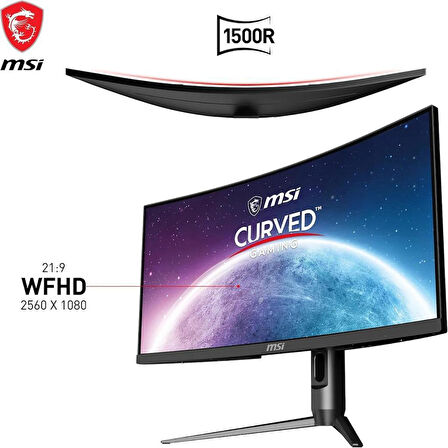 MSI Optix MAG301CR2 29.5" 1 ms WFHD Curved Pivot 200 Hz Oyuncu Monitörü Outlet