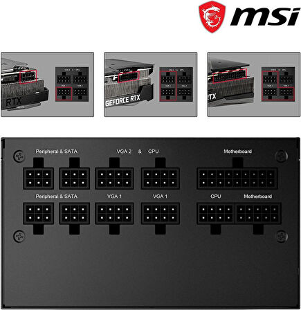 MSI MPG A750GF 750W 80+ Gold Power Supply (Güç Kaynağı)