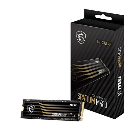 MSI SSD SPATIUM M480 PCIe 4.0 NVMe M.2 1TB R:7000 W:5500