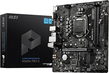 MSI B560M PRO-E Intel LGA1200 DDR4 mATX Anakart Teşhir