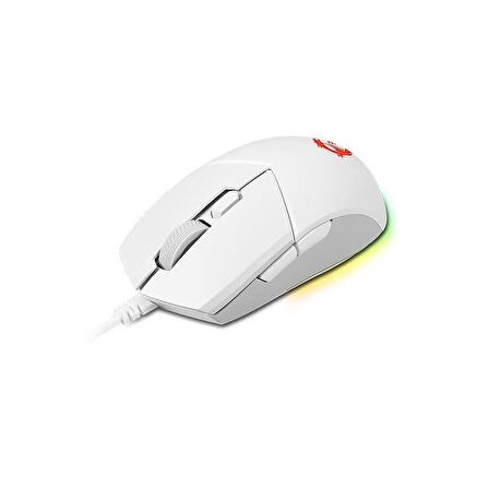 MSI GG CLUTCH GM11 WHITE GAMING MOUSE 5.000 DPI OPTIK SENSOR RGB LED MYSTIC LIGHT OYUNCU FARESI BEYAZ