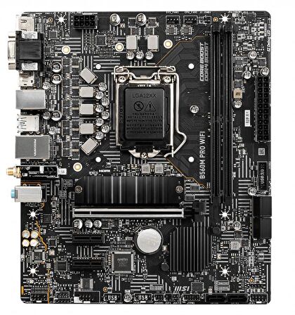 MSI B560M PRO WIFI Intel B560 Soket 1200 DDR4 5200MHz 1xM.2 mATX Anakart