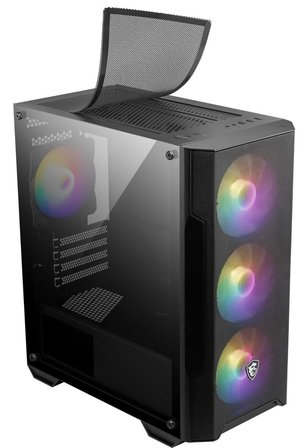Msi Mag Forge M100A 4 Fanlı Siyah ATX Oyuncu Bilgisayar Kasası