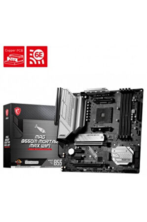 MSI Mag B550M Mortar Max Wi-Fi AM4 DDR4 Micro ATX Anakart Teşhir