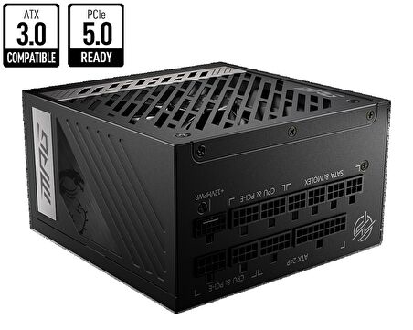 MSI PSU MPG A850G PCIE5 850W 80 PLUS GOLD ACTIVE PFC FULL MODULAR