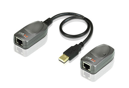 Aten UCE260 60 Mt USB 2.0 to CAT Erkek-Dişi USB 2.0 Mesafa Uzatma Adaptörü