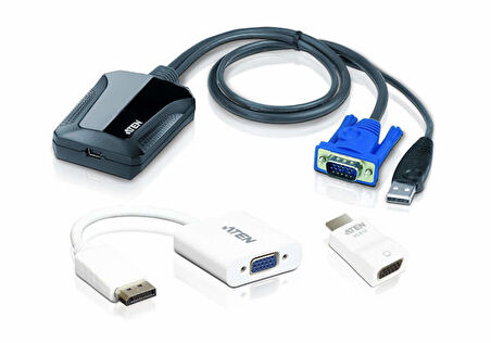 Aten CV211CP Laptop USB to VGA HDMI DISPLAY PORT Konsol Adaptörü Kiti