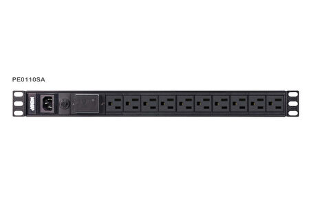 Aten PE0110SG 10 Port 1U 10A Basic PDU/Power Distribution Elektrik Güç Dağıtım Ünitesi