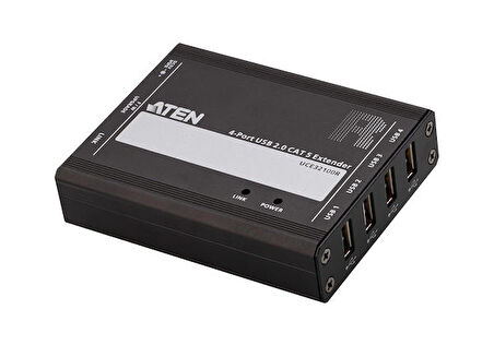 Aten UCE32100 USB 2.0 to CAT 100 Mt 4 Port USB 2.0 Transmitter Recevier USB Hub