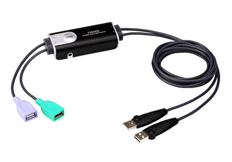 Aten CS62KM 2 Port USB Boundless Cablo KVM Switch Kablosu