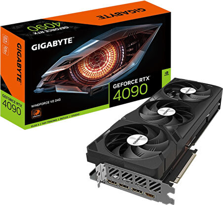 Gigabyte GeForce RTX 4090 Windforce V2 GV-N4090WF3V2-24GD 24GB GDDR6X 384Bit DX12 DLSS 3 Gaming (Oyuncu) Ekran Kartı