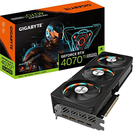 Gigabyte RTX 4070 TI Super Gaming OC 16G GV-N407TSGAMING OC-16GD 256 Bit GDDR6X 16 GB Ekran Kartı