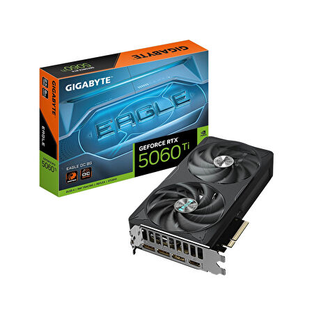 Gigabyte GeForce RTX5060TI EAGLE OC GV-N506TEAGLE OC-8GD GDDR7 8GB 128Bit Gaming (Oyuncu) Ekran Kartı