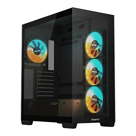 Gigabyte C500 Panoramic Stealth Glass USB 3.0 Type-C Siyah ATX Mid Tower Kasa